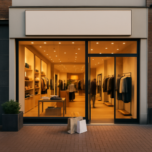 Retail store exterior and interior for commercial property listing in Philadelphia & Bucks County managed by Commercial PM Pennsylvania.